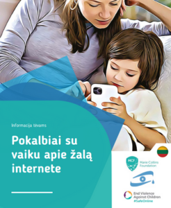 Pokalbiai su vaiku apie žalą internete